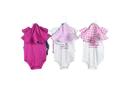 sunhat bodysuit panty set